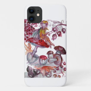 MAGIC FOLLET OF MUSHROOMS Red White Floral Fantasy iPhone 11 Hülle