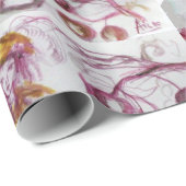 MAGIC FOLLET OF MUSHROOMS Red White Floral Fantasy Geschenkpapier (Rolleneckpunkt)