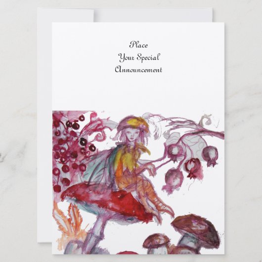 MAGIC FOLLET OF MUSHROOMS silber Einladung (Rückseite)