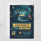 Magic Forest Birthday Party Einladung (Vorderseite)