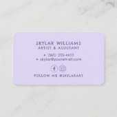 Magic Forest Custom Business Cards Visitenkarte (Rückseite)