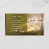 Magic Forest Palm Reader Business Card Visitenkarte (Rückseite)
