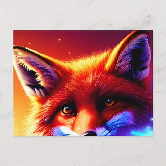 Magic Fox Dreams Postkarte (Vorderseite)