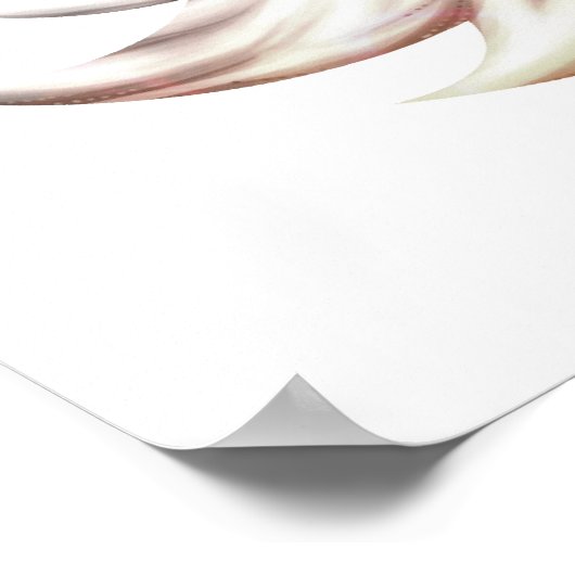 Magic Fox - Weißes Poster (Ecke)