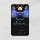 Magic Fraktal Showroom mit Logo-Visitenkarte Visitenkarte (Rückseite)