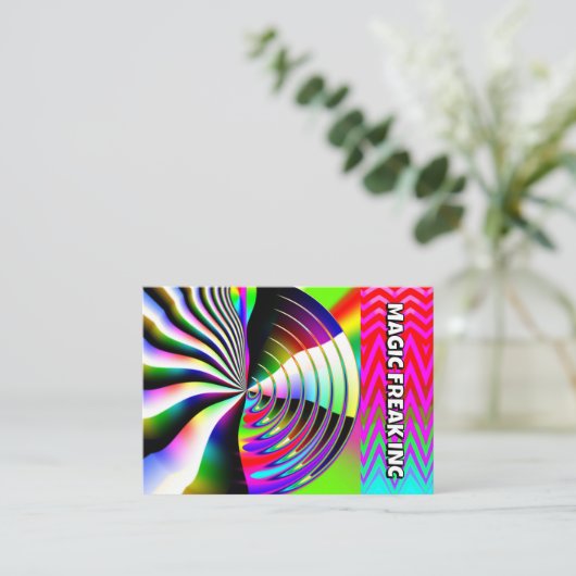 MAGIC FREAK INC ( Sie können die Wörter ändern ) Telefonnummerkarte (Stehend Vorderseite)
