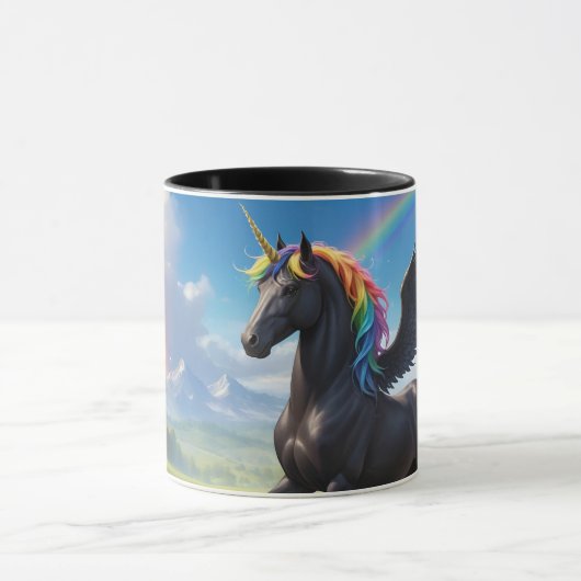 Magic Friesenpferd Alicorn Tasse (Zentrum)