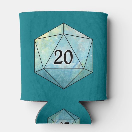 Magic funkelnd d20 würfeln dosenkühler (Rückseite)