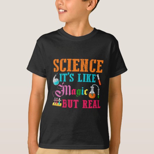 Magic Future Scientist Chemie Student T-Shirt (Vorderseite)