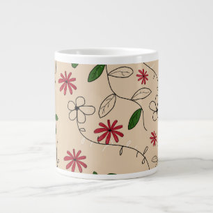 Magic Garden Blume Muster Jumbo-Tasse