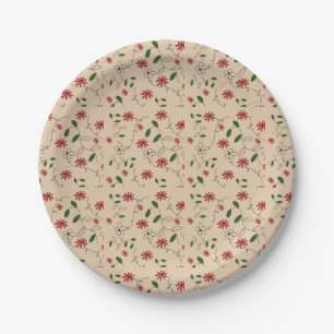 Magic Garden Blume Muster Pappteller