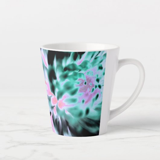 Magic Garden Blume Print Latte Tasse (Rechts)