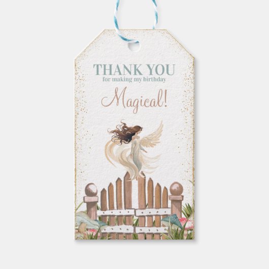 Magic Garden Fairy - Geschenk Tag Geschenkanhänger (Vorderseite)