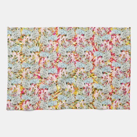 Magic Garden Whispering Tunes Geschirrtuch (Horizontal)