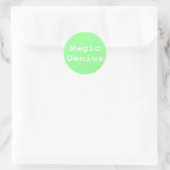 Magic Genius Geschenke Runder Aufkleber (Tasche)