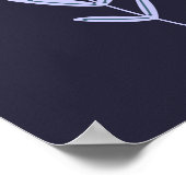 Magic Giraffe Folk Art Poster (Ecke)