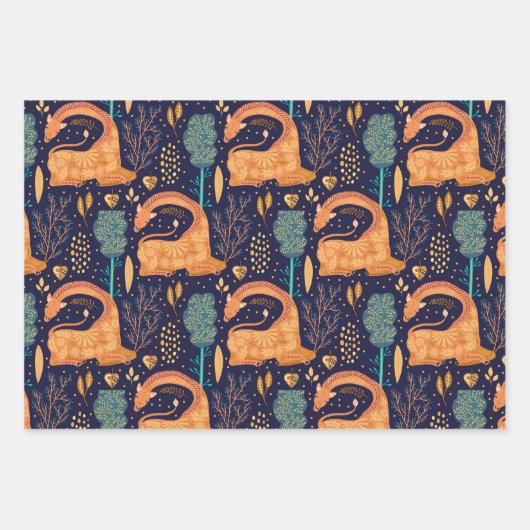 Magic Giraffe Geschenkpapier Set (Vorderseite 3)