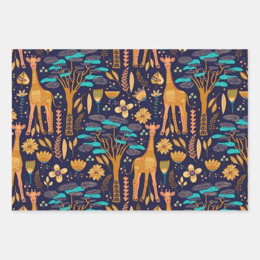 Magic Giraffe Geschenkpapier Set (Vorderseite 2)