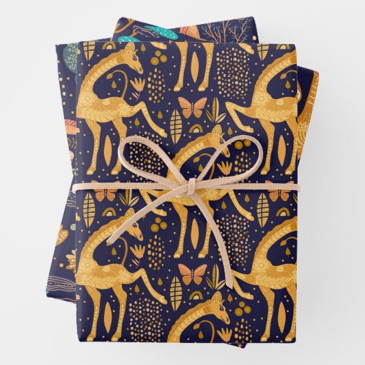 Magic Giraffe Geschenkpapier Set (Beispiel)