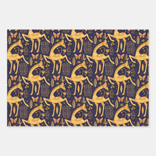 Magic Giraffe Geschenkpapier Set (Vorderseite)