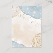 Magic Glitzer Abstrakt Moderne Babydusche Begleitkarte (Rückseite)
