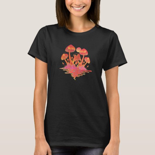 Magic Goblincore Aesthetic Mushrooms Fairy Dust Fa T-Shirt (Vorderseite)