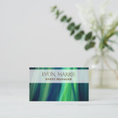 Magic Green Business Card Visitenkarte (Stehend Vorderseite)