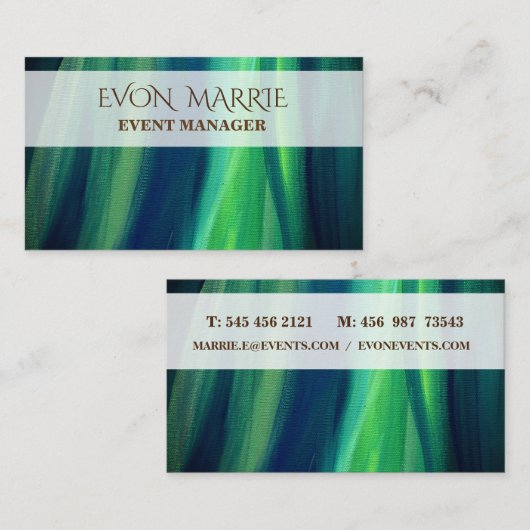 Magic Green Business Card Visitenkarte (Vorne/Hinten)