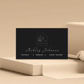 Magic Hand Moon Psychische Tarot Reader Mittelschw Visitenkarte