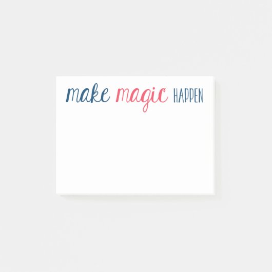 Magic Happen Notes erstellen Post-it Klebezettel (Vorderseite)