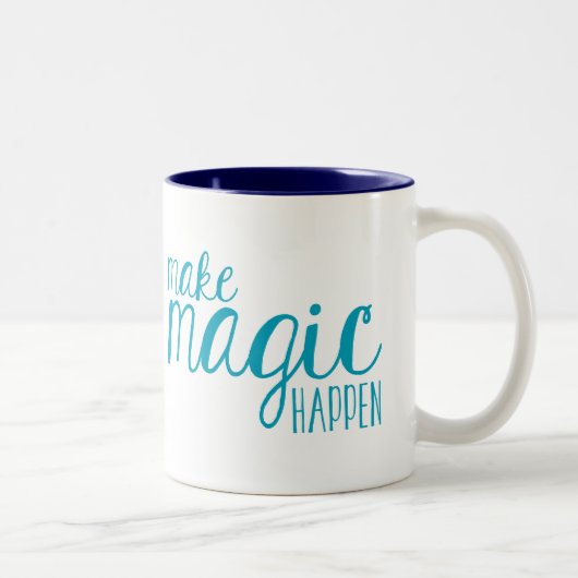 Magic Happen Typografy Tasse machen (Rechts)