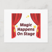 Magic Happens Postkarte (Vorderseite)