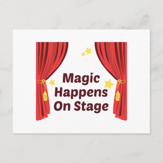 Magic Happens Postkarte (Vorderseite)