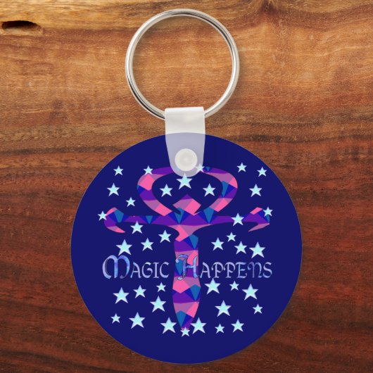 Magic Happens Schlüsselanhänger (Vorderseite)