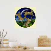 Magic Hares Poster (Küche)