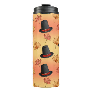 Magic Hat and Autumn Leaves Thermosbecher