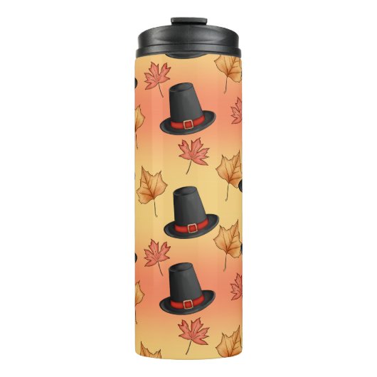 Magic Hat and Autumn Leaves Thermosbecher (Vorderseite)