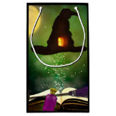 Magic Hat & Magical Zauberbuch Whimsical Fun Party Kleine Geschenktüte (Rückseite)