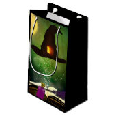 Magic Hat & Magical Zauberbuch Whimsical Fun Party Kleine Geschenktüte (Rückseite Schrägansicht)