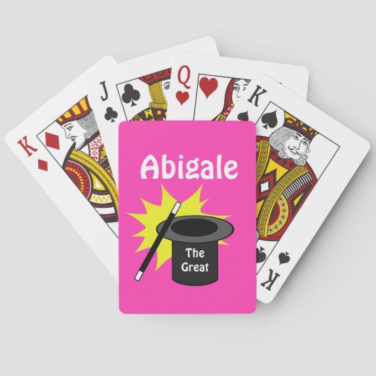 Magic Hat Personalisiert Spielkarten (Rückseite)