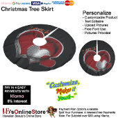 Magic Heart Black Tree Skirt Polyester Weihnachtsbaumdecke