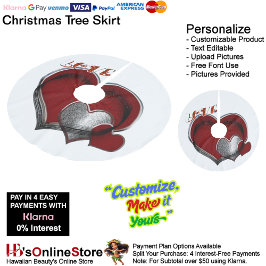 Magic Heart Tree Skirt Polyester Weihnachtsbaumdecke