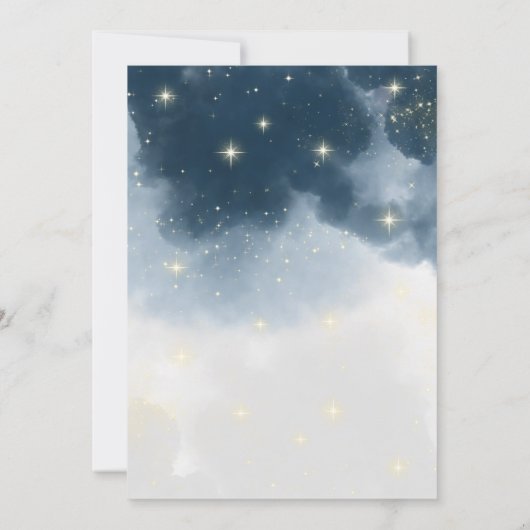 Magic Hexe Cauldron Baby Boy Brewing Baby Shower Einladung (Rückseite)