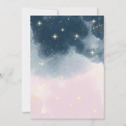 Magic Hexen cauldron Baby Brewing Gender Reveal Einladung (Rückseite)