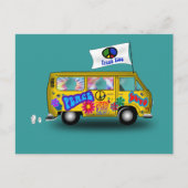 Magic Hippie Van Postkarte (Vorderseite)