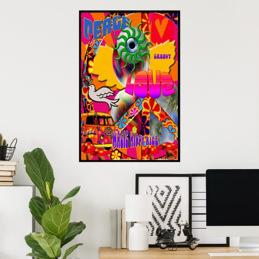 Magic Hippy Ride Poster (Heimbüro)