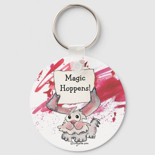 Magic Hoppens Niedliche personalisierte Keychains Schlüsselanhänger (Vorderseite)