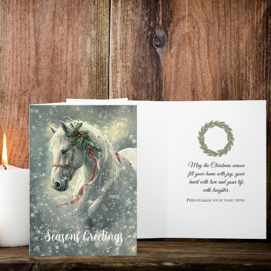 Magic Horse Weihnachtskarte Karte