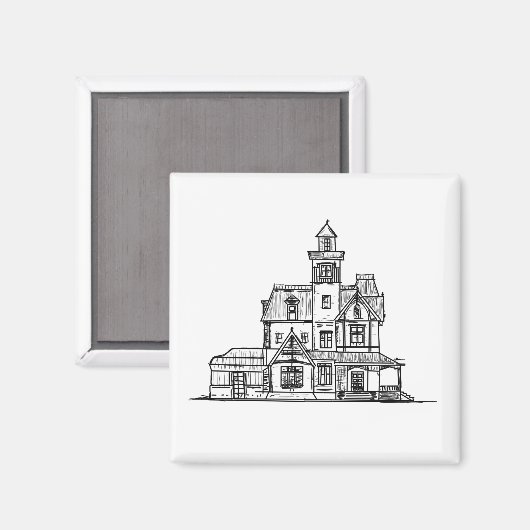 Magic House Magnet (Vorderseite/Rückseite)