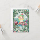 Magic Hübsch Parrot Digital Geburtstag Karte (Vorderseite/Rückseite Beispiel)